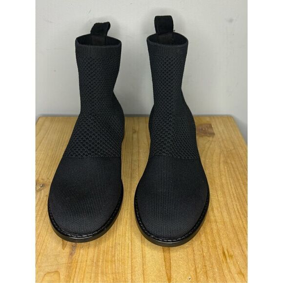 Eileen Fisher Women's Jude Recycled Stretch Knit Ankle‎ Bootie Black Size 5 - Picture 3 of 6